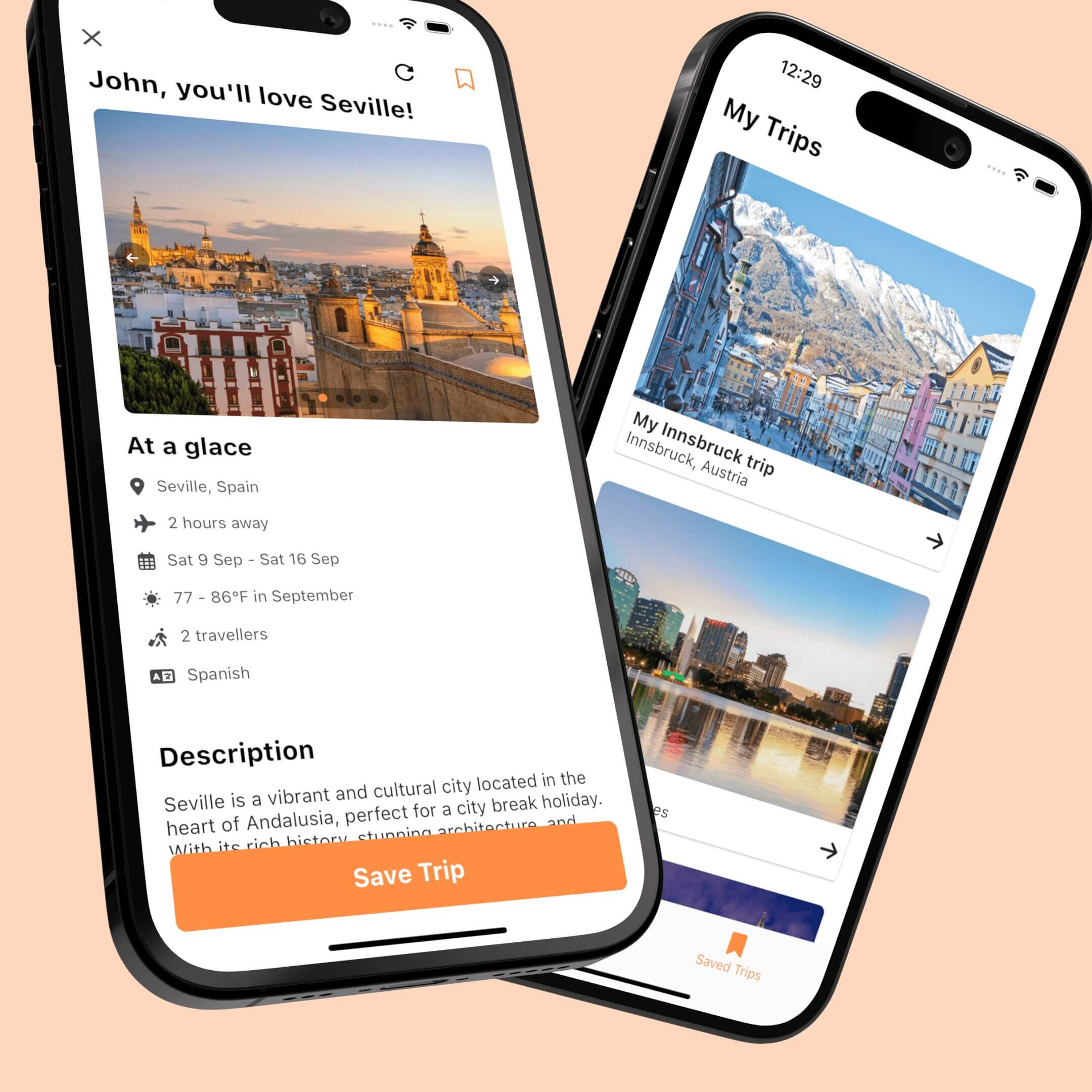 Viajo itinerary view